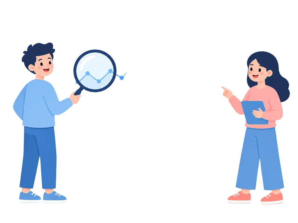 Two teammates exploring a pricing dashboard together